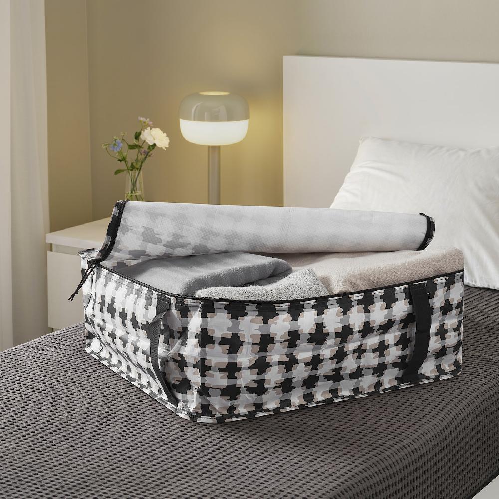 IKEA SÄCKKÄRRA Bolsa De Almacenaje Blanco/multicolor 55x49x19 Cm