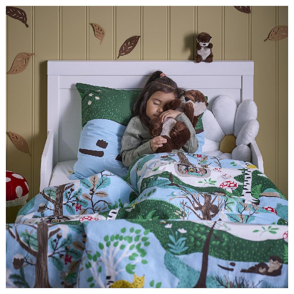 IKEA SKOGSDUVA Peluche J2 Nutria Con Cría/marrón Beige 45 Cm