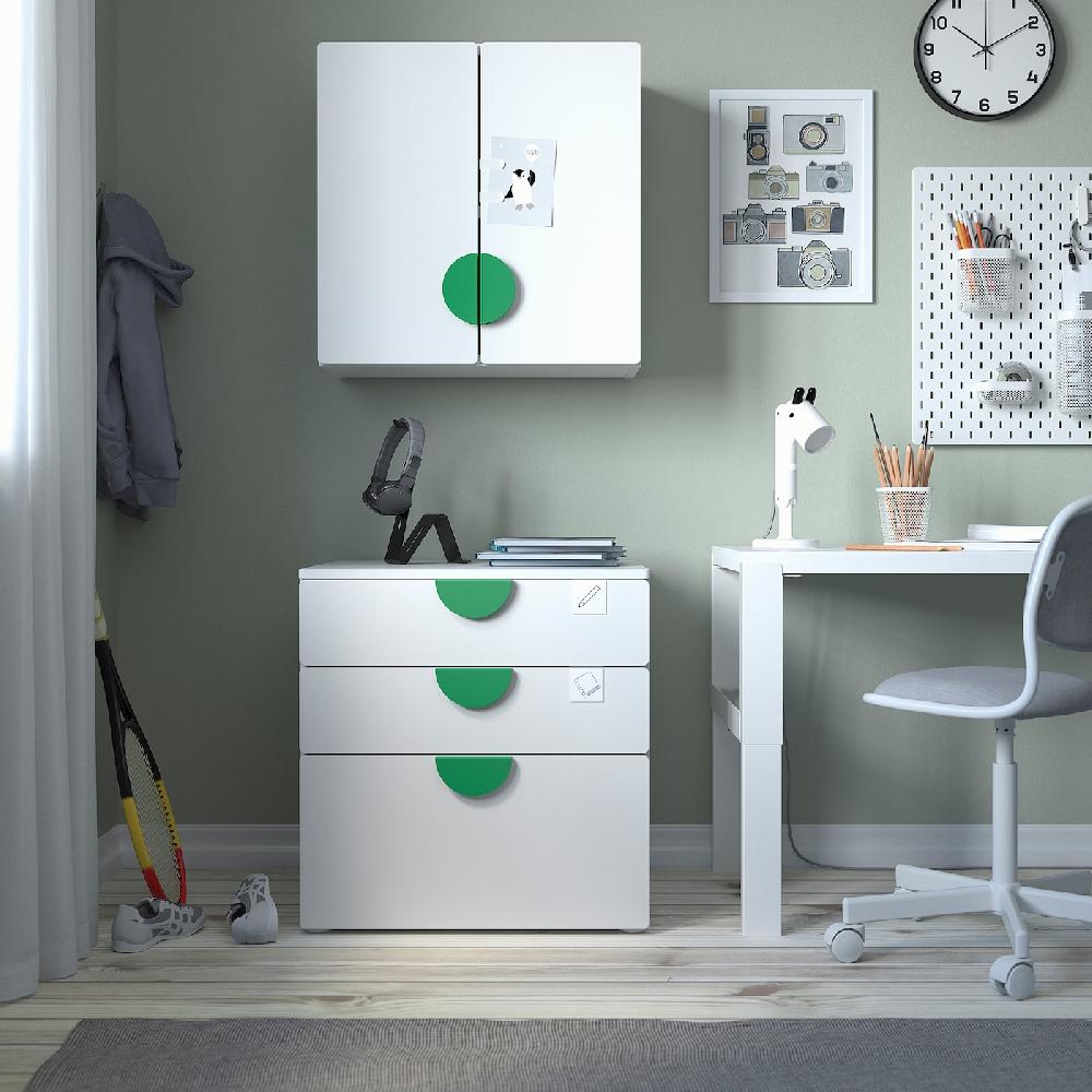 IKEA SMÅSTAD Armario De Pared Blanco Blanco/con 1 Balda 60x32x60 Cm