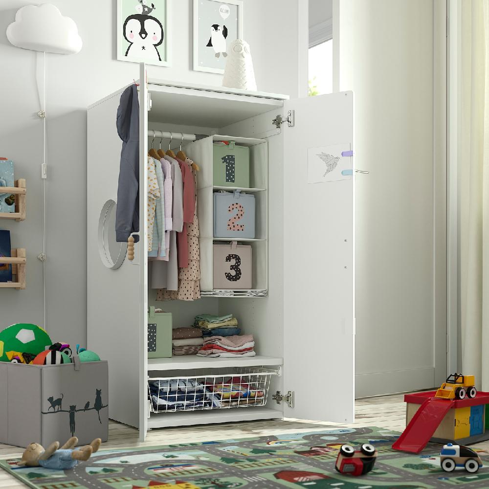 IKEA SMÅSTAD / PLATSA Armario Blanco/blanco 60x57x123 Cm