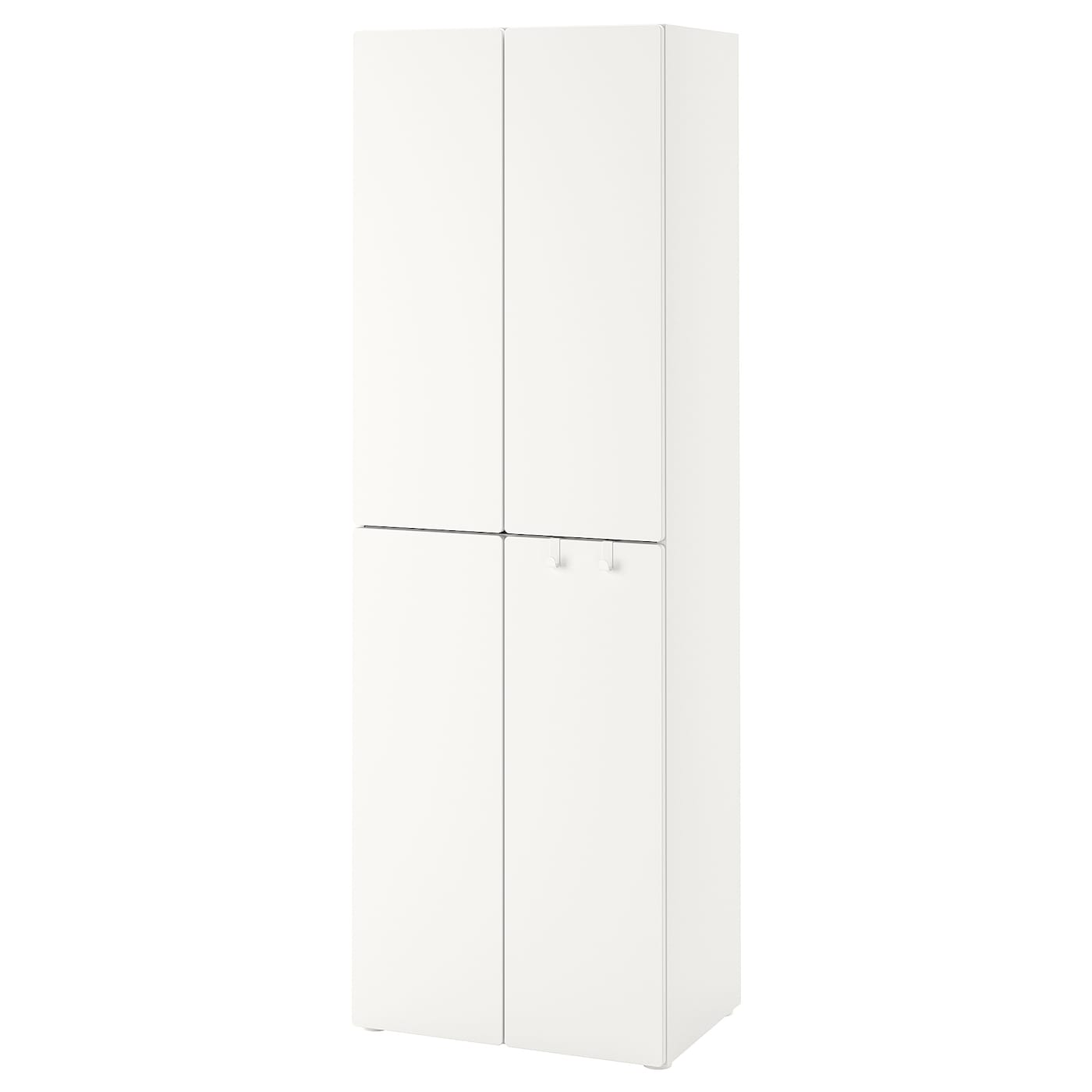 IKEA SMÅSTAD / PLATSA Armario blanco blanco/con 2 barras de armario 60x57x181 cm