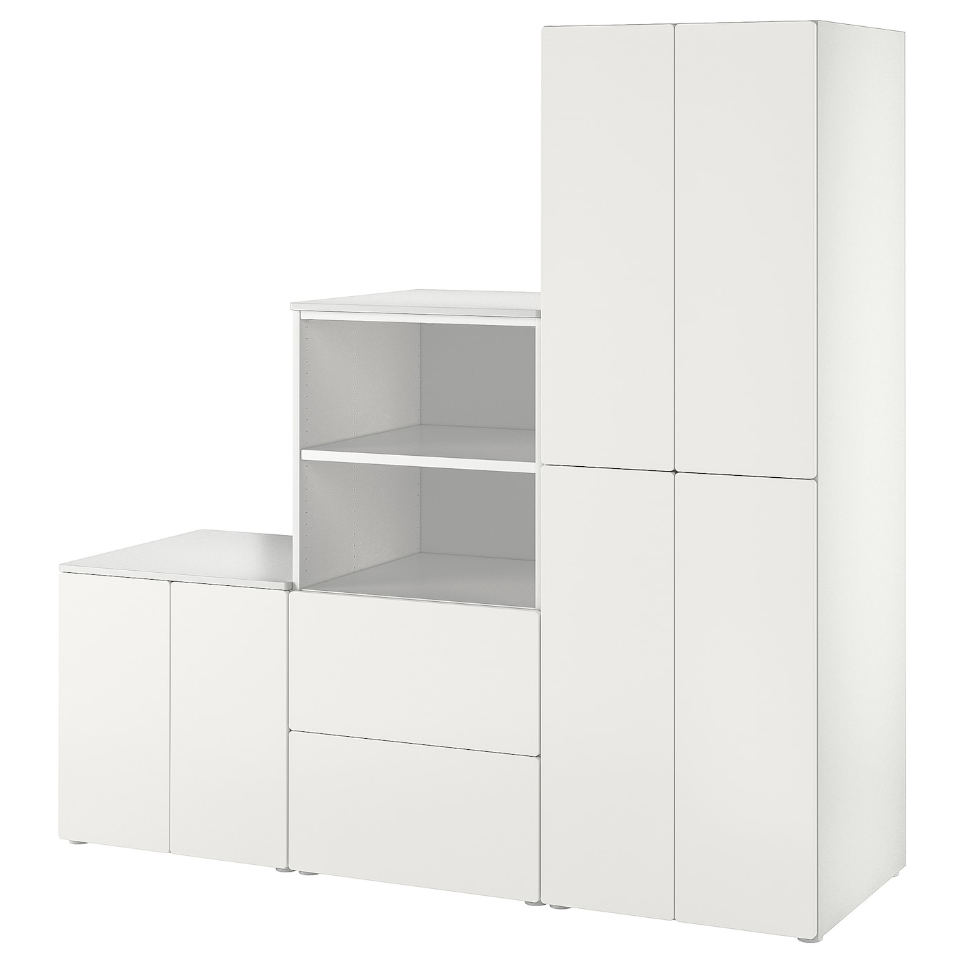 IKEA SMÅSTAD / PLATSA Combinación de almacenaje blanco/blanco 180x57x181 cm