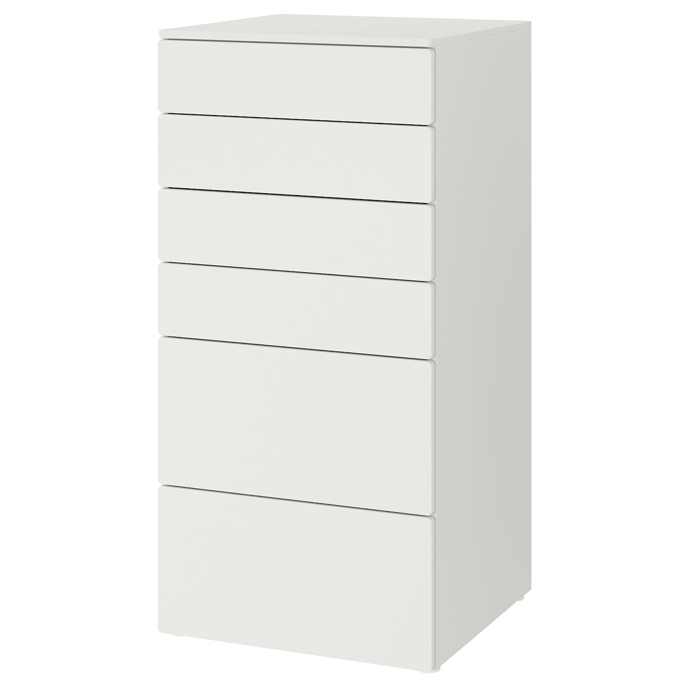 IKEA SMÅSTAD / PLATSA Cómoda de 6 cajones blanco/blanco 60x57x123 cm
