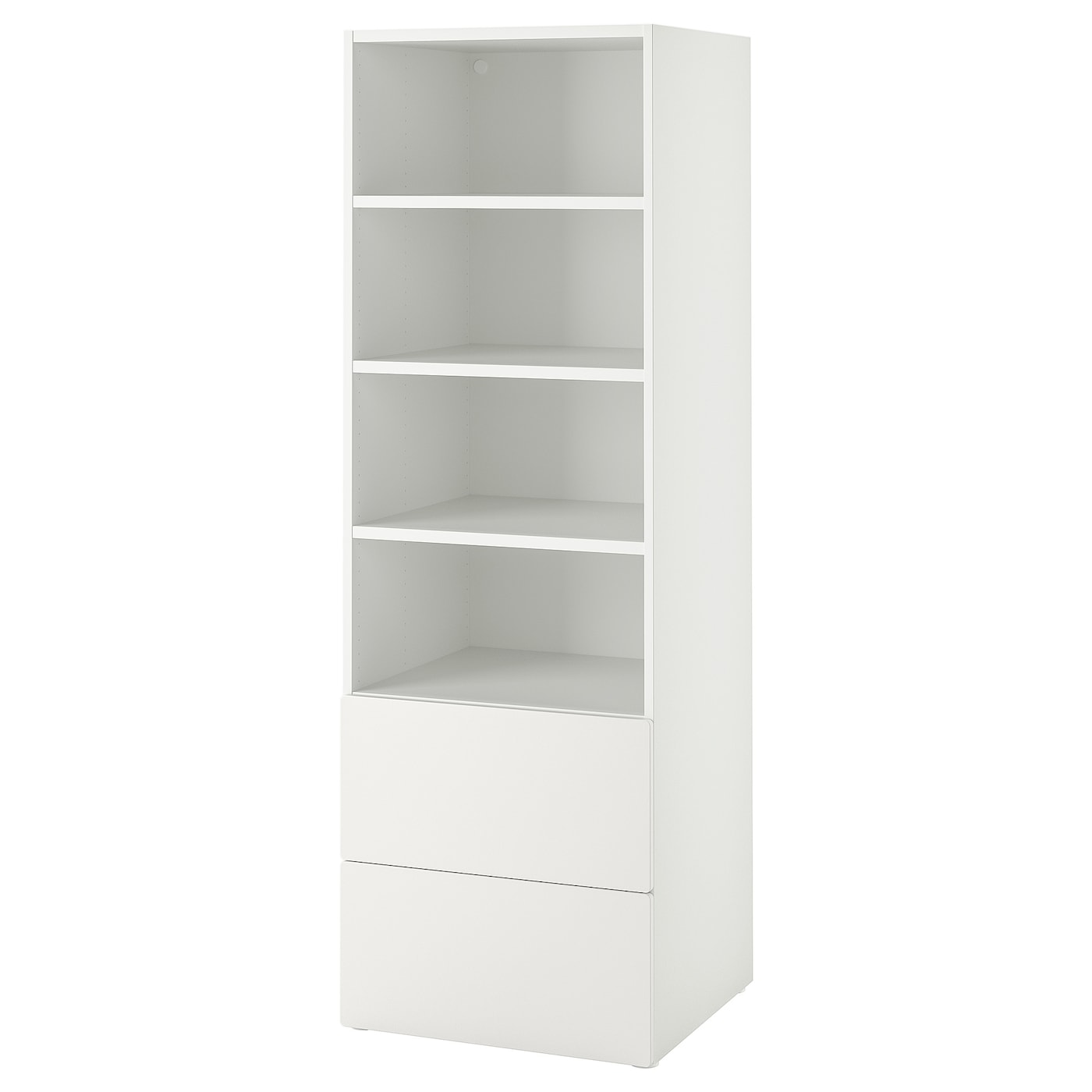 IKEA SMÅSTAD / PLATSA Librería blanco blanco/con 2 cajones 60x57x181 cm