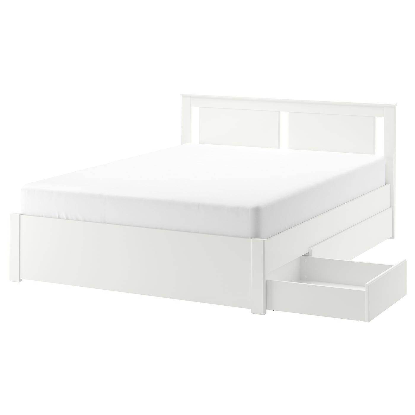 IKEA SONGESAND Estructura de cama con 2 cajones blanco 140x200 cm