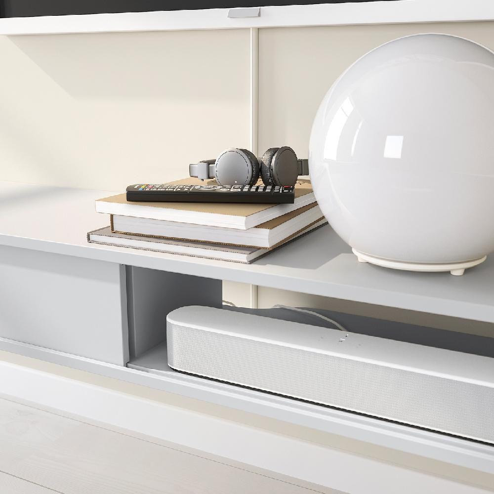 IKEA SPIKSMED Estante Dispositivos Multimedia Gris Claro 117x32 Cm