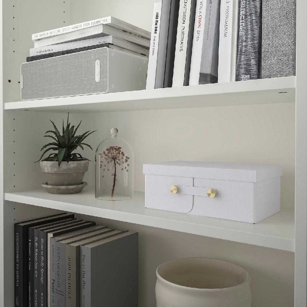 IKEA SPINNROCK Caja Con Compartimentos Blanco 25x16x10 Cm
