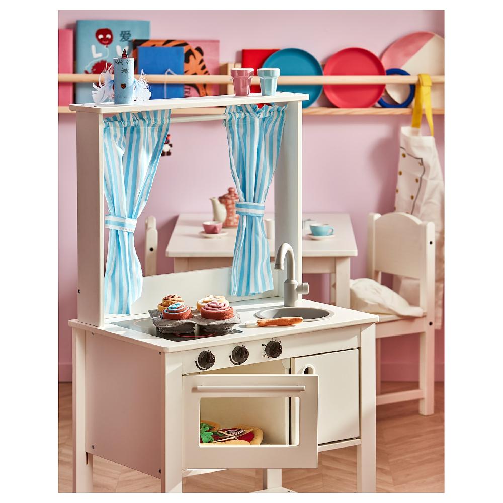 IKEA SPISIG Cocinita De Juguete Con Cortinas 55x37x98 Cm