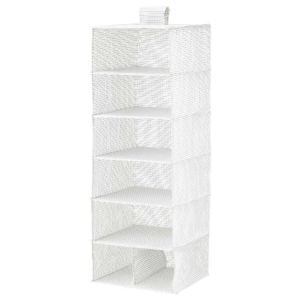 IKEA STUK Almacenaje con 7 compartimentos blanco/gris 30x30x90 cm