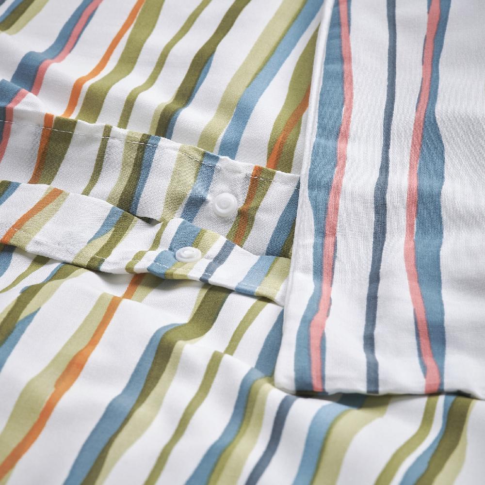 IKEA SUMPGRÖE Funda Nórdica Y 2 Fundas Almohada Multicolor/rayas 240x220/50x60 Cm