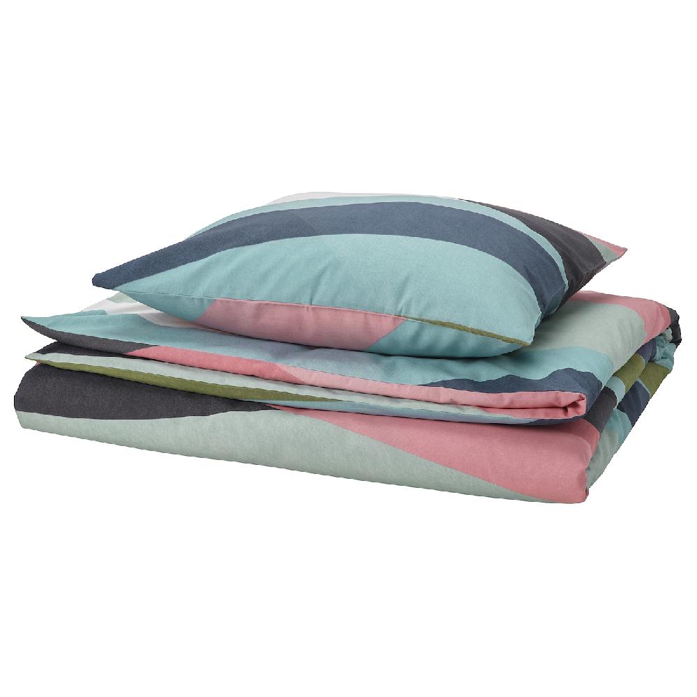 IKEA SVALSTJÄRTAR Funda nórdica con funda de almohada multicolor 150x200/50x60 cm