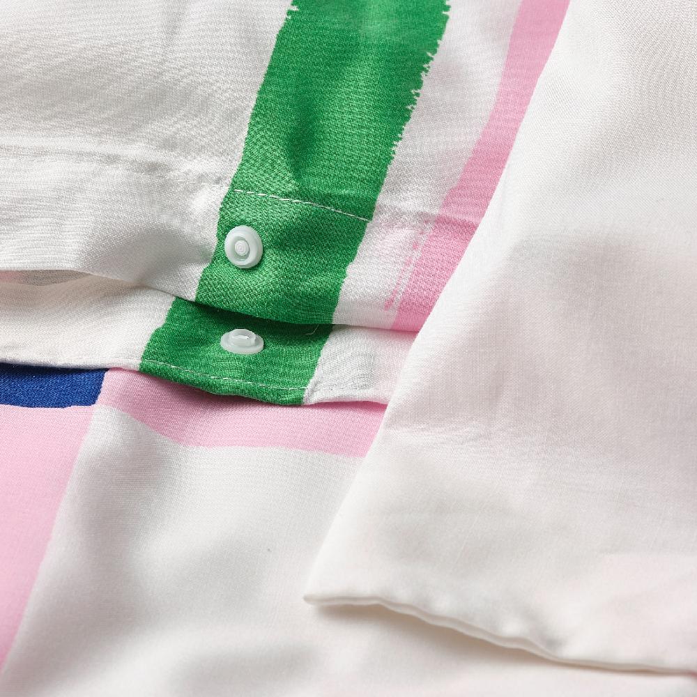 IKEA SYRABLADMAL Funda Nórdica Y 2 Fundas Almohada Multicolor/a Cuadros 240x220/50x60 Cm