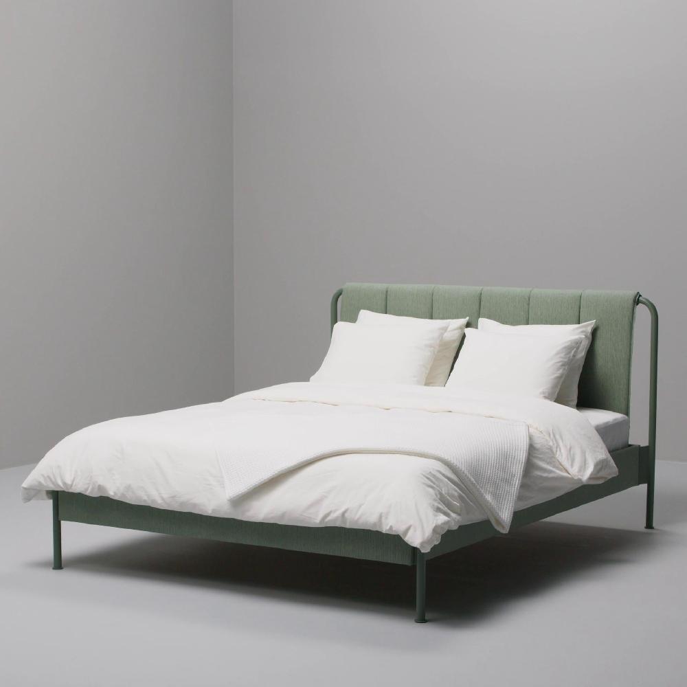 IKEA TÄLLÅSEN Estructura Cama Tapizada Kulsta Verde Grisáceo/Lönset 160x200 Cm