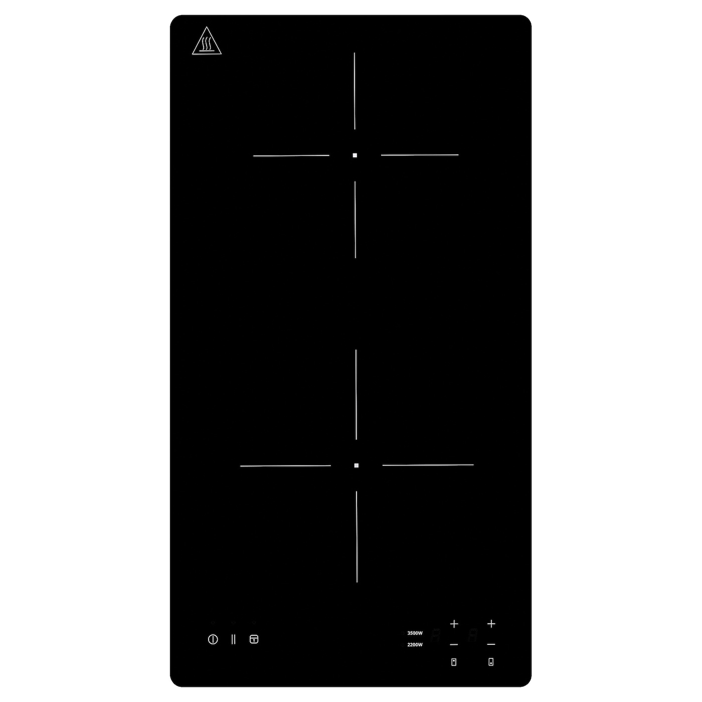 IKEA TILLREDA Placa inducción portátil 2 zonas blanco