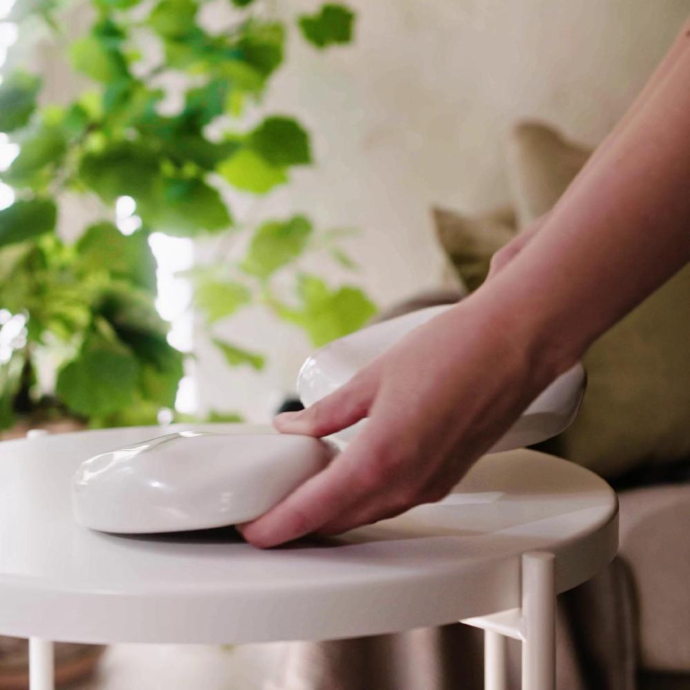 IKEA TRÄDGRÄNSEN Juego De 2 Adornos De Pared Cerámica/piedras Beige