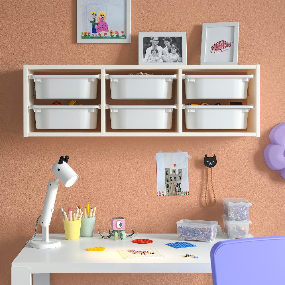 IKEA TROFAST Almacenaje De Colgar Blanco/blanco 99x21x30 Cm