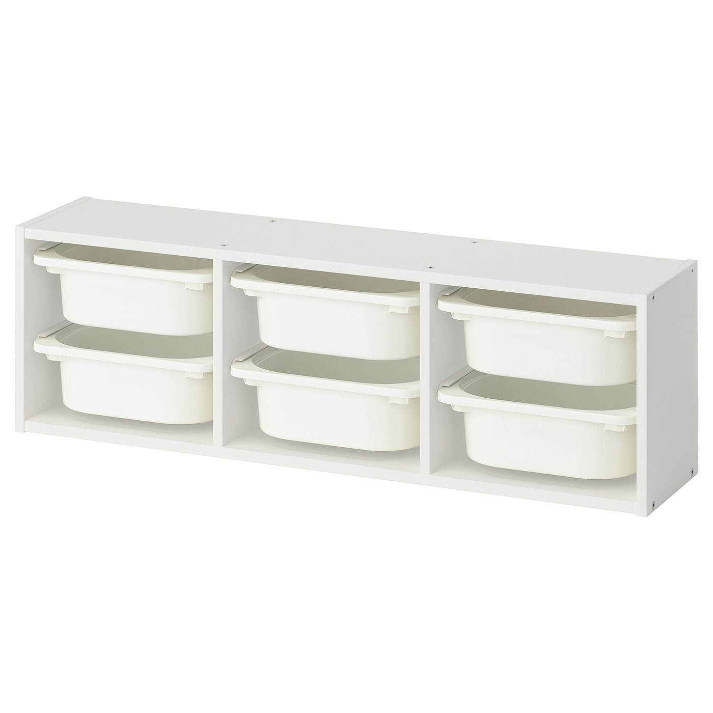 IKEA TROFAST Almacenaje de colgar blanco/blanco 99x21x30 cm