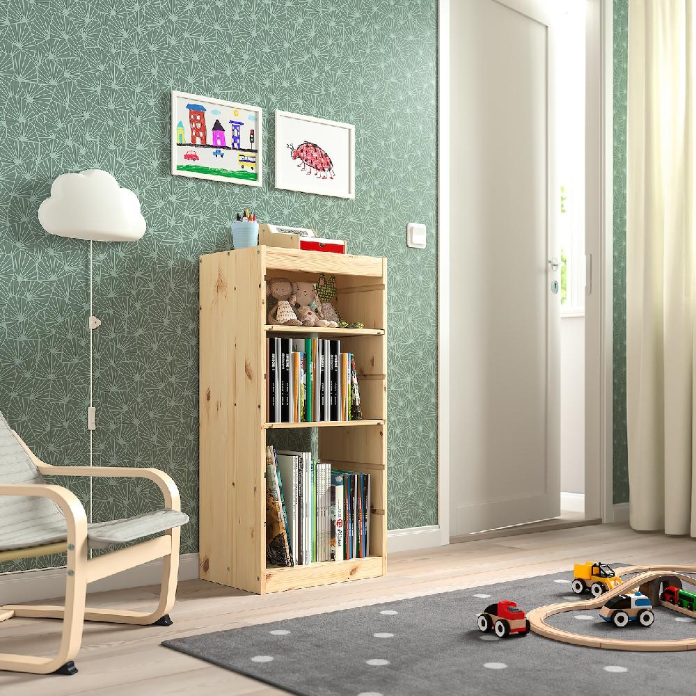 IKEA TROFAST Combinación Almacenaje Con Baldas Pino Tte Claro 44x30x91 Cm