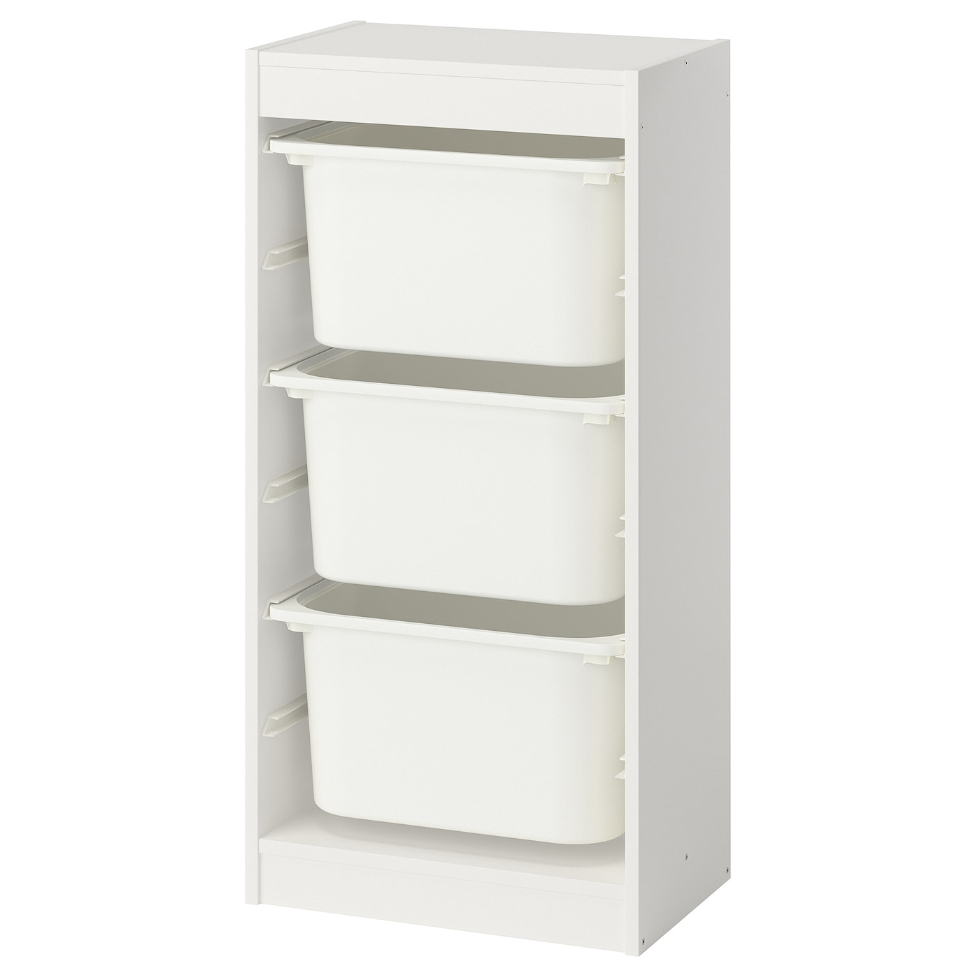 IKEA TROFAST Combinación de almacenaje con cajas blanco/blanco 46x30x94 cm