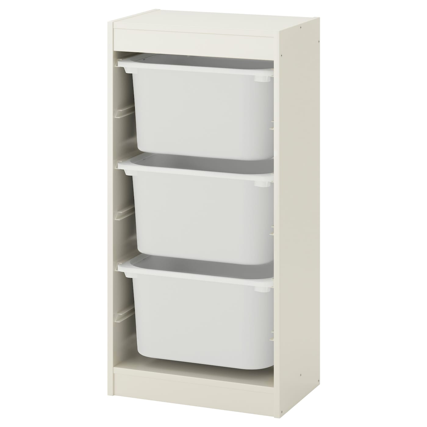 IKEA TROFAST Combinación de almacenaje con cajas blanco/blanco 46x30x94 cm