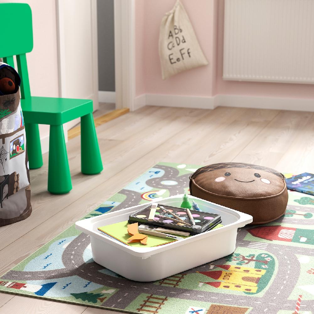 IKEA TROFAST Combinación De Almacenaje Con Cajas Blanco/blanco 46x30x94 Cm