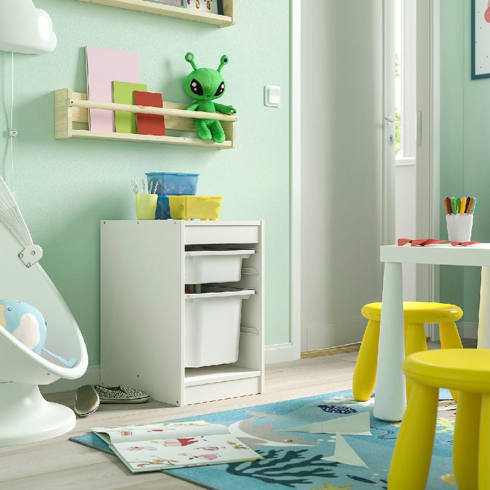 IKEA TROFAST Combinación De Almacenaje Con Cajas Blanco/blanco 34x44x56 Cm