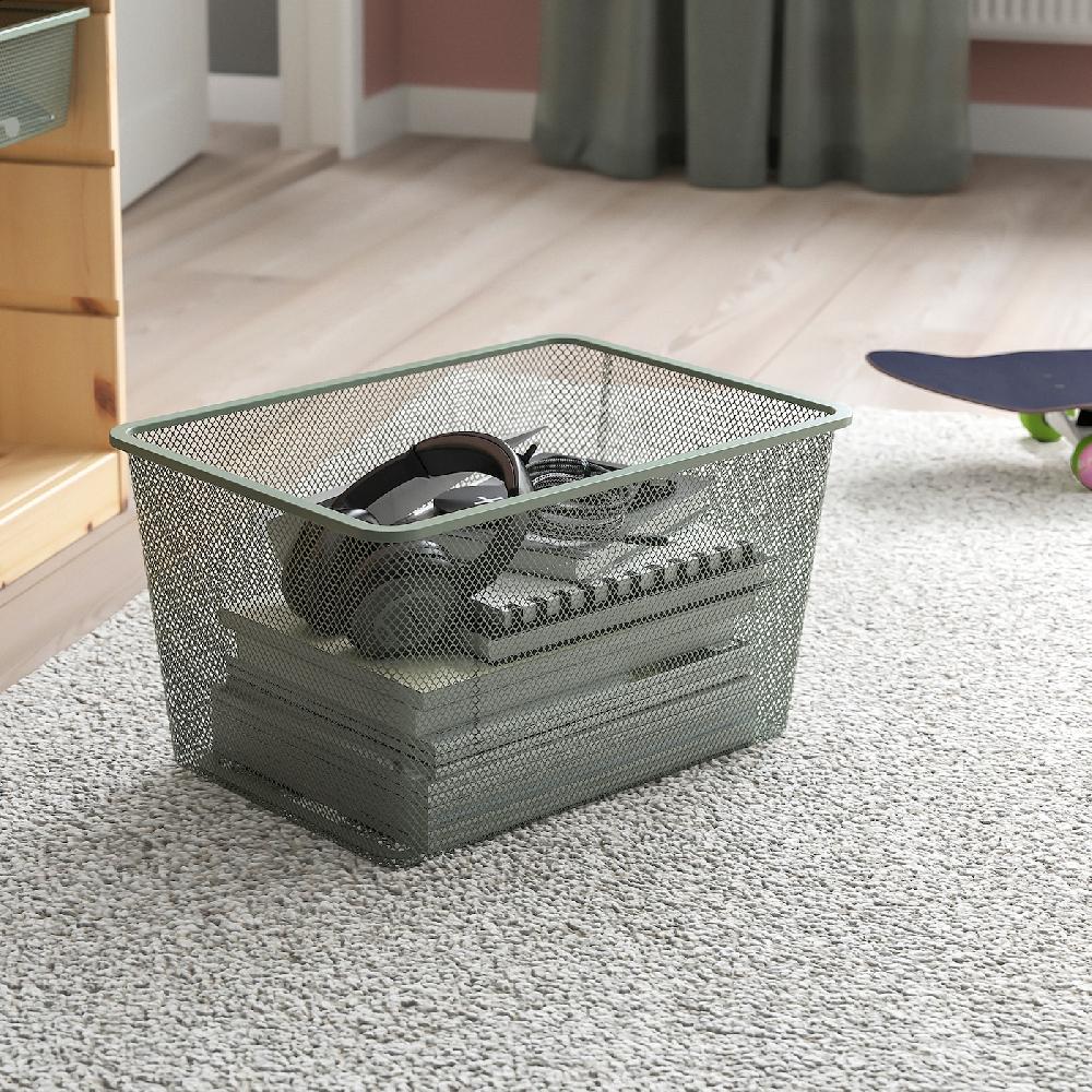 IKEA TROFAST Combinación De Almacenaje Con Cajas Pino Tte Claro/gris Verde Claro 93x44x52 Cm