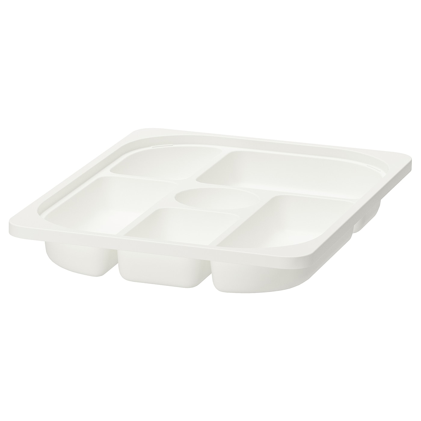 IKEA TROFAST Portaobjetos con compartimentos blanco 42x30x5 cm