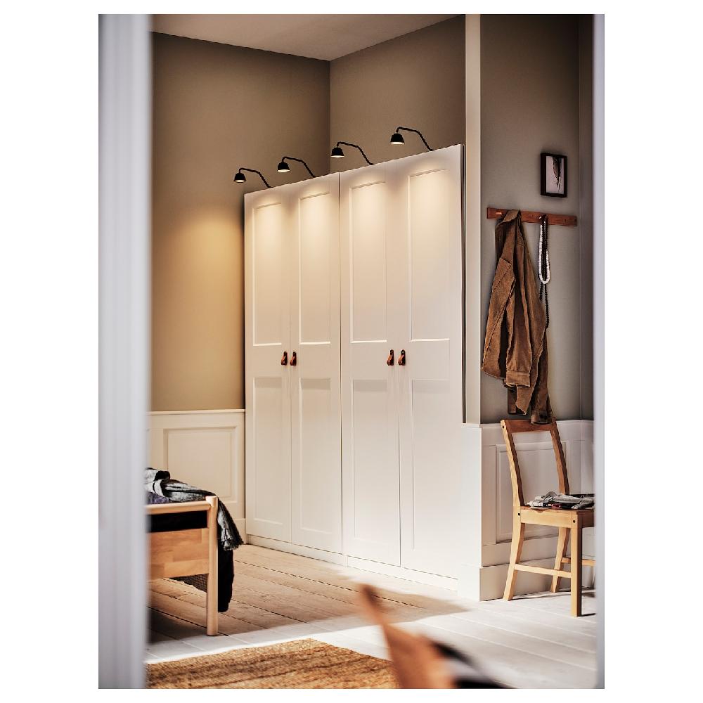 IKEA TVÄRDRAG Iluminación De Armario Negro/regulación Intensidad Luminosa