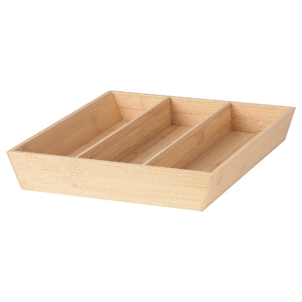 IKEA UPPDATERA Bandeja Para Cubiertos Bambú 32x31 Cm