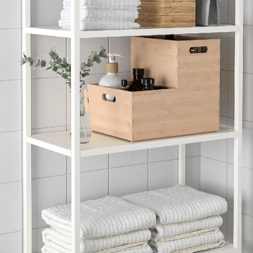 IKEA UPPDATERA Caja Almacenaje Bambú Claro 24x32x15 Cm