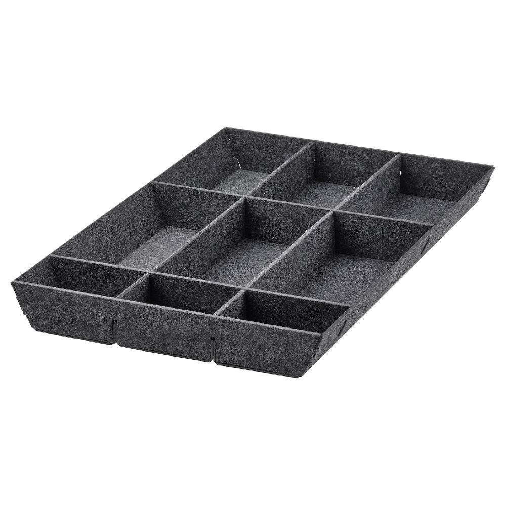 IKEA UPPDATERA Organizador regulable para cajón gris 40 cm