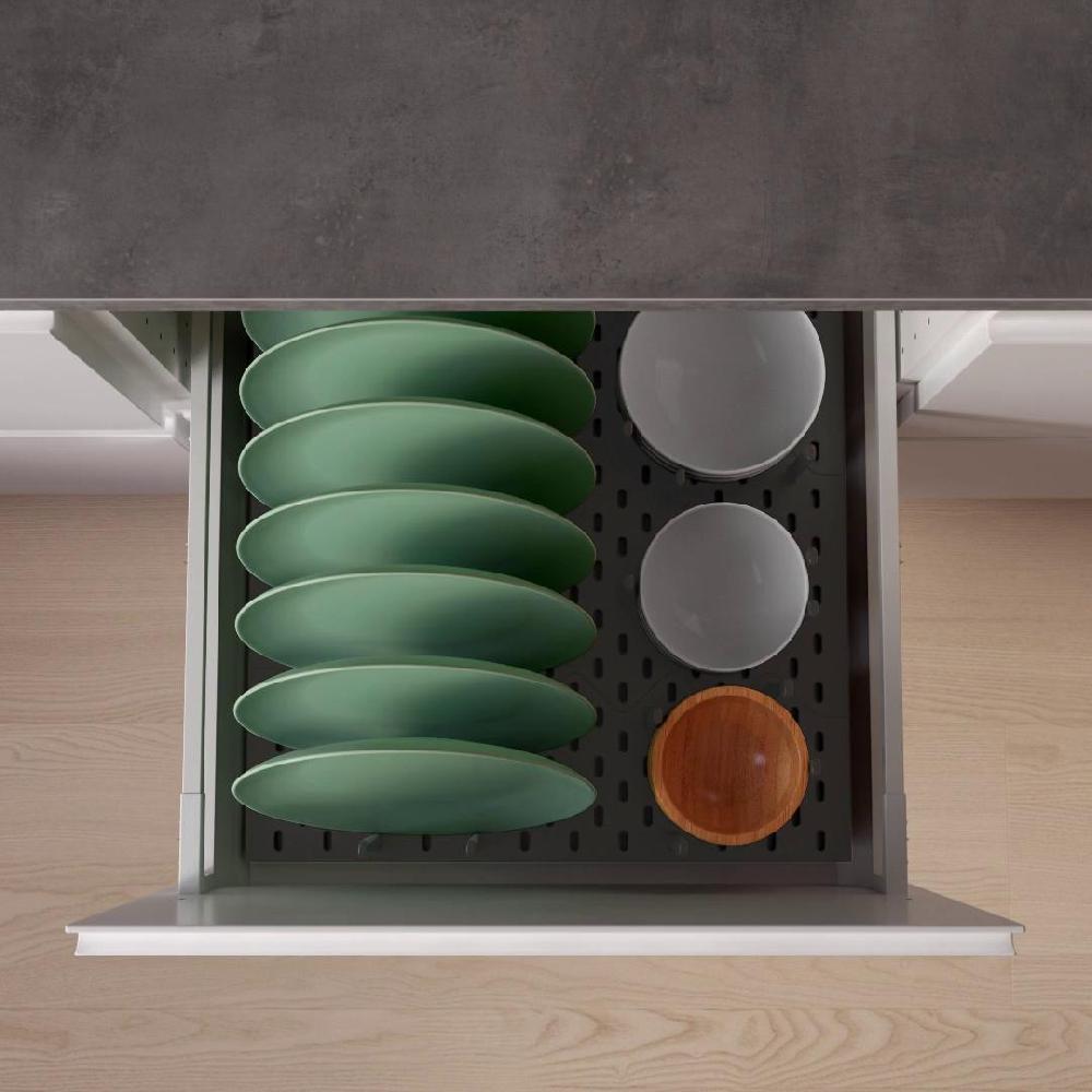 IKEA UPPDATERA Panel Perforado Cajón Antracita 60 Cm