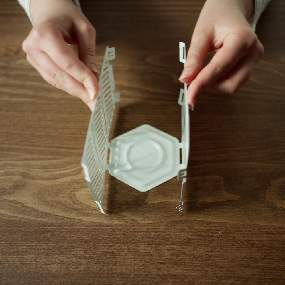 IKEA VÅRSYREN Farolillo Para Vela Pequeña Marrón Anaranjado 12 Cm