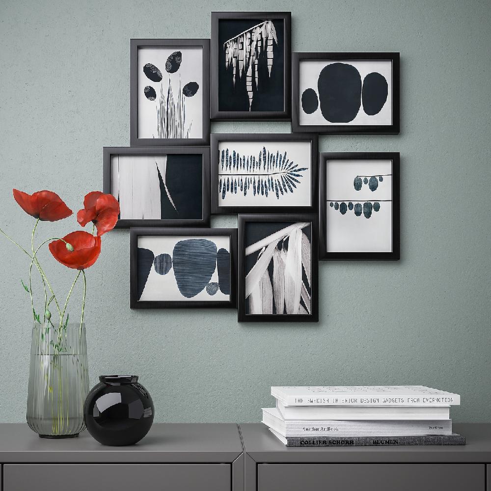 IKEA VÄXBO Composición De Láminas Abstractos 13x18 Cm