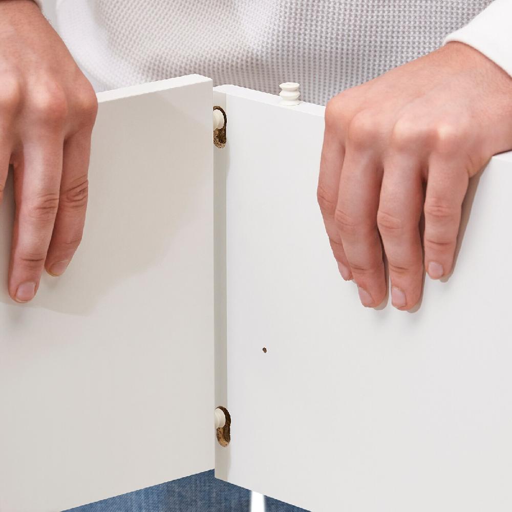 IKEA VIHALS Combinación Armario Blanco/espejo 200x57x200 Cm