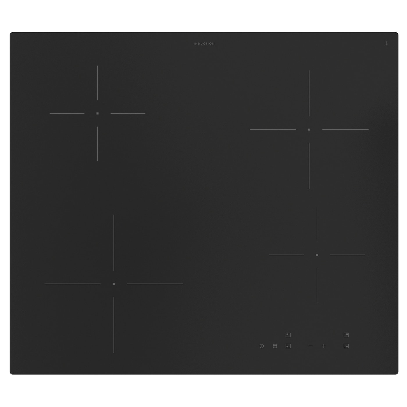 IKEA VILSTA Placa De Inducción IKEA 300 Negro 59 Cm