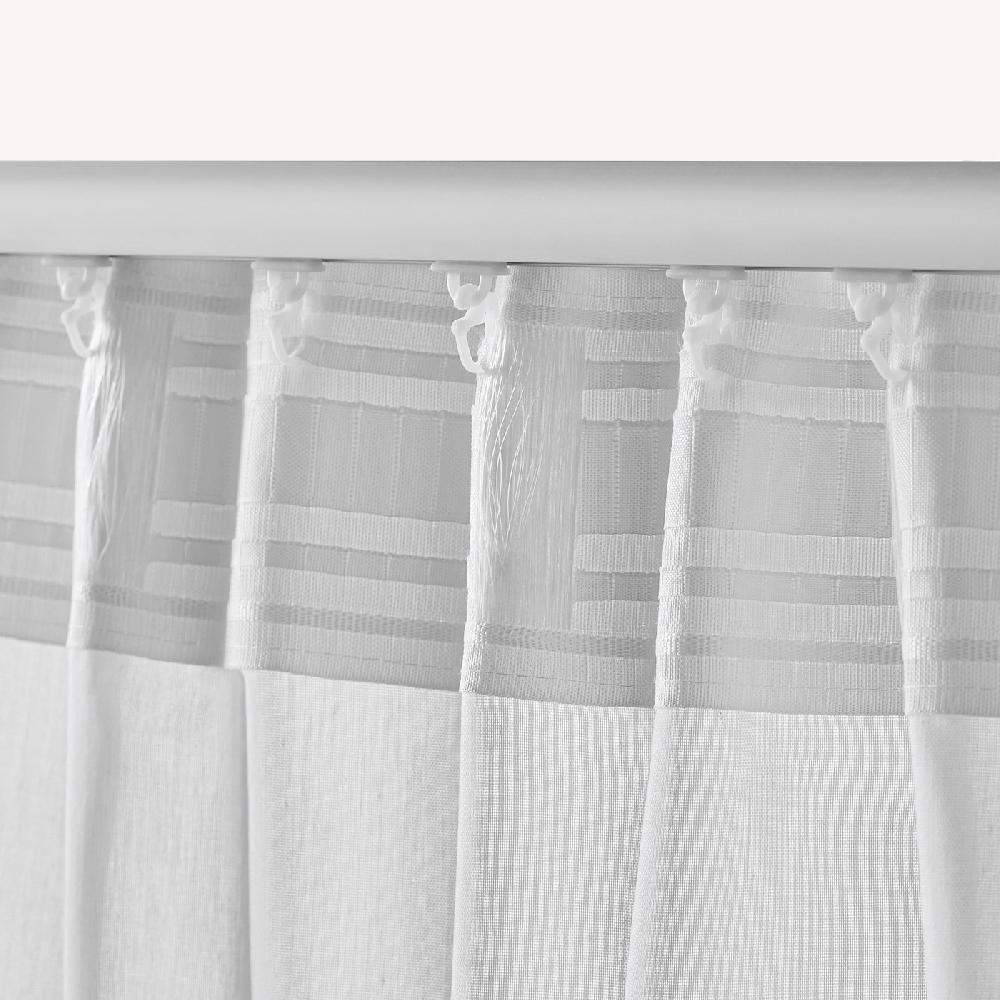 IKEA VIVAN Cortinas Pack De 2 Unidades Con Cinta De Fruncir/blanco 145x150 Cm