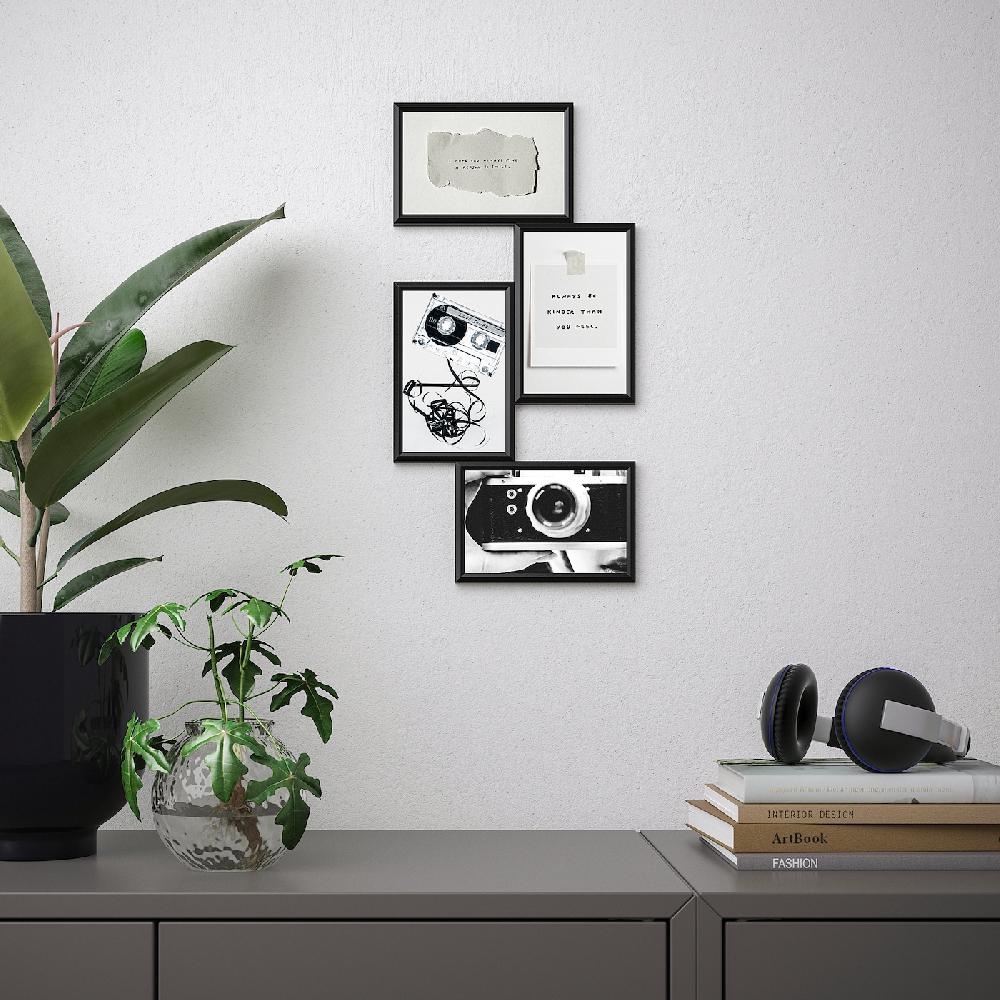 IKEA YLLEVAD Composición De Láminas Un Motivo Para Sonreír 10x15 Cm