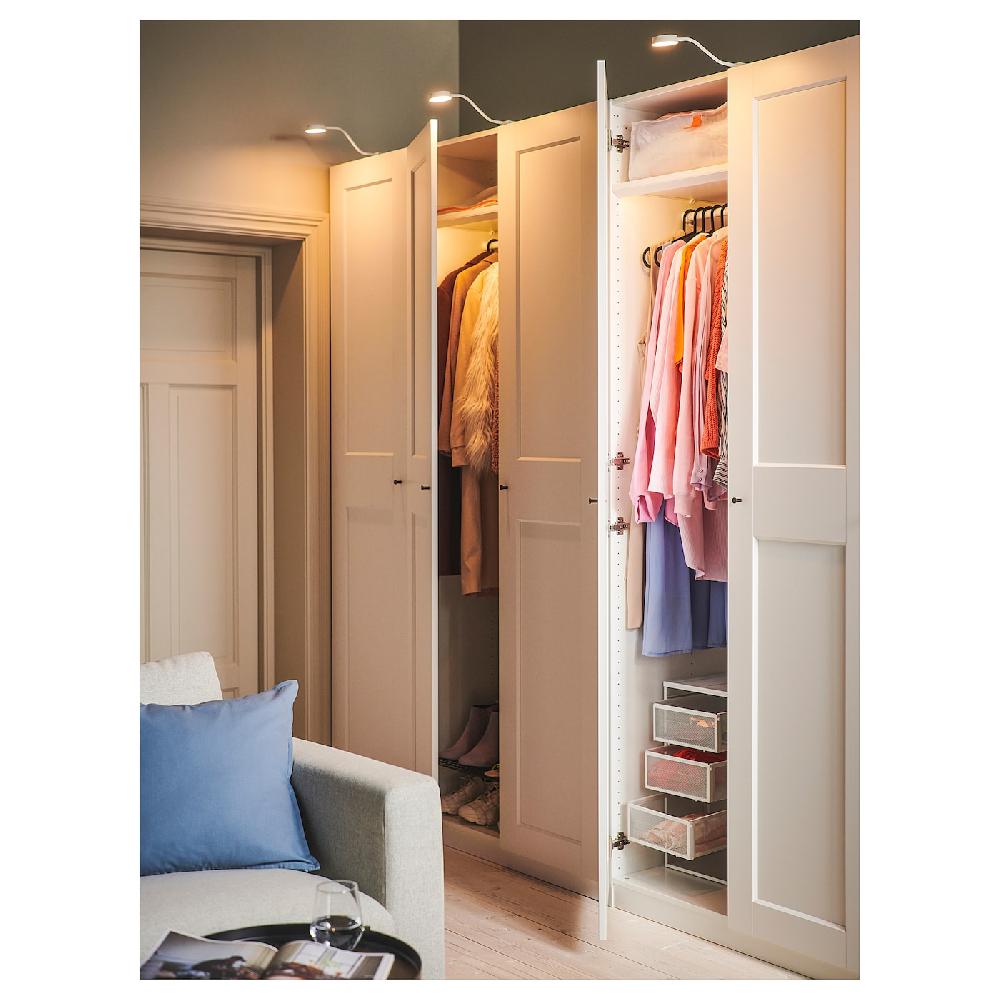 IKEA YTBERG Iluminación De Armario Blanco/regulación Intensidad Luminosa