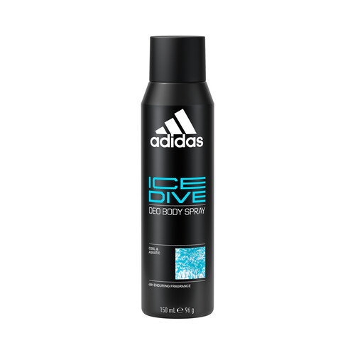 Alcampo ADIDAS Desodorante en spray para hombre con protección anti-olor hasta 48 horas ADIDAS Ice dive 150 ml