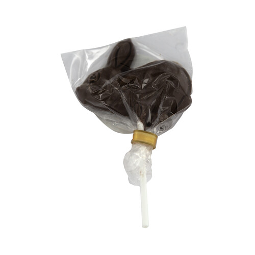Alcampo ADIKAM Piruleta con forma de conejo de chocolate con leche 20 g