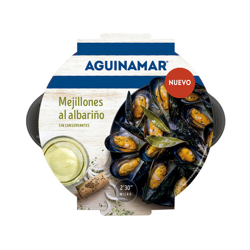 Alcampo AGUINAMAR Mejillones al Albariño cocidos AGUINAMAR 500 g
