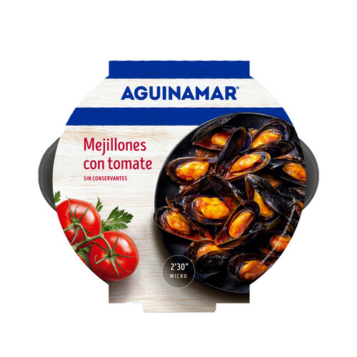 Alcampo AGUINAMAR Mejillones en salsa de tomate 500 g