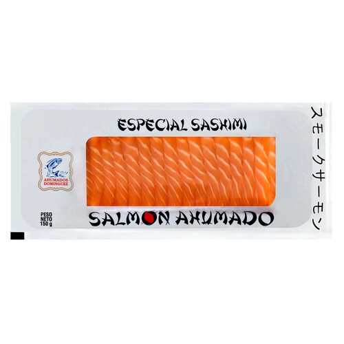 Alcampo AHUMADOS DOMINGUEZ Salmón ahumado corte sashimi 150 gr