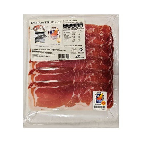 Alcampo AIRESANO Paleta curada con denominación de origen protegida Paleta de Teruel 8 Estaciones 100 g