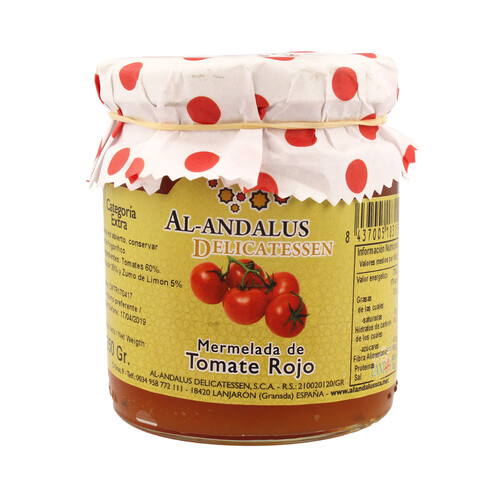 Alcampo AL ANDALUS Mermelada de tomate rojo AL ANDALUZ 250 g