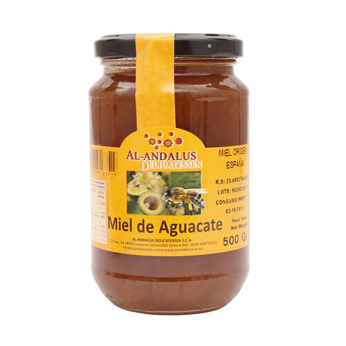 Alcampo AL ANDALUS Miel de aguacate de Granada 500 g
