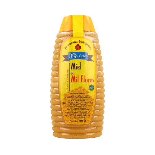 Alcampo AL ANDALUS Miel multifloral con dosificador antigoteo bote de 500 g
