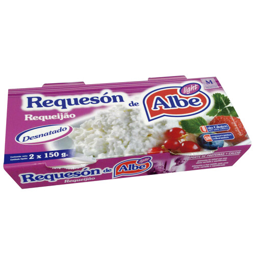 Alcampo ALBE Requesón light ALBE packs 2 uds. x 150 g